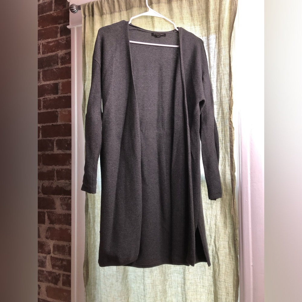 Long knit banana republic cardigan